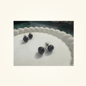 Real fresh water natural peach color pearl tops Earrings